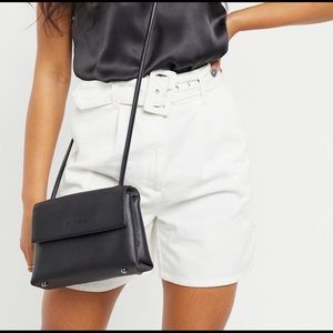 Black crossbody purse (never worn)